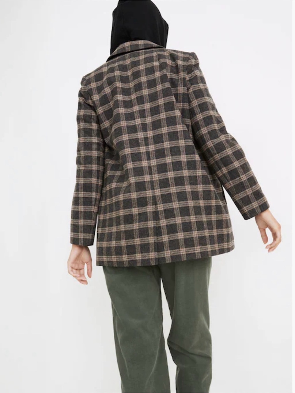 Madewell Dorset Blazer in windowpane size M - Picture 4 of 11